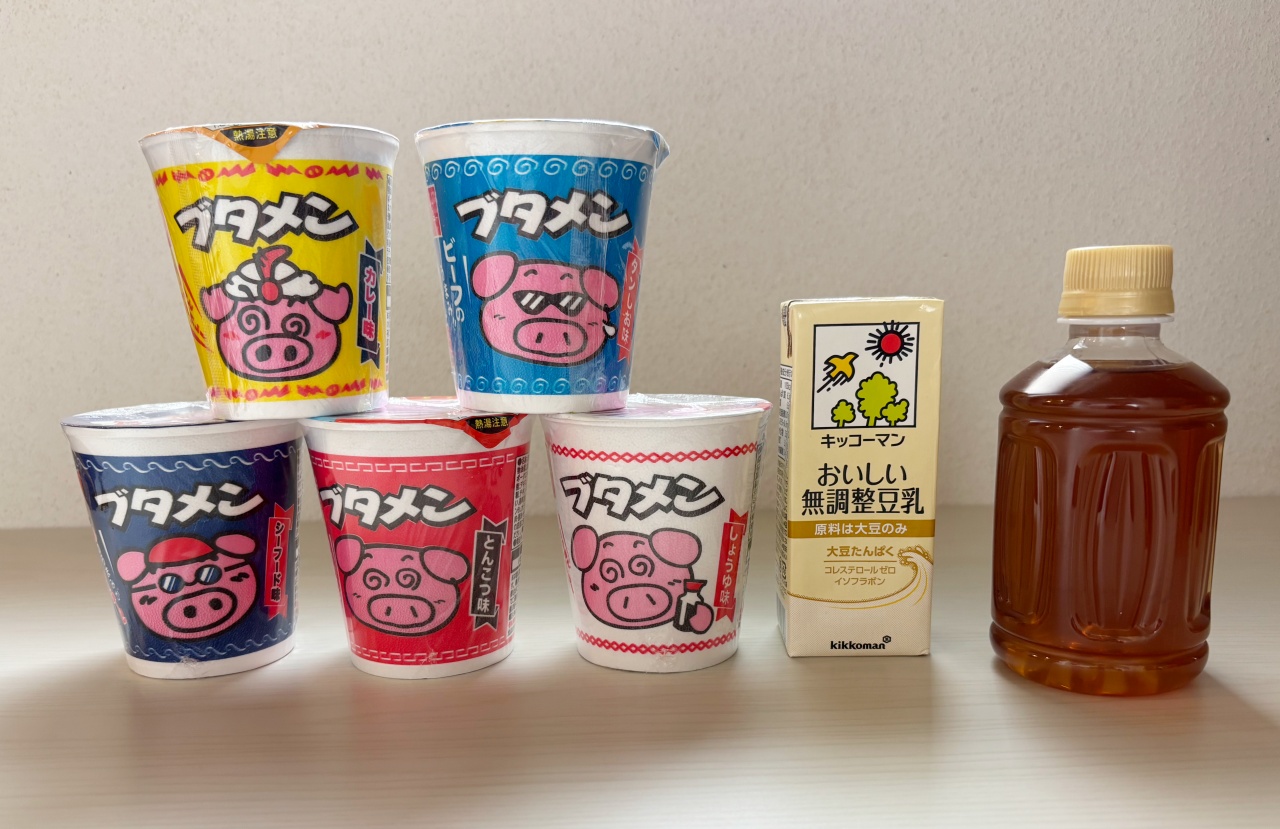 ブタメン_バリエーション紹介と飲み物たち