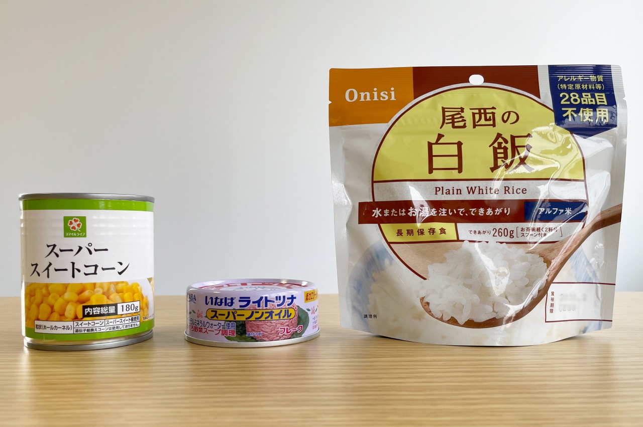 withkids_アルファ米アレンジ_缶詰