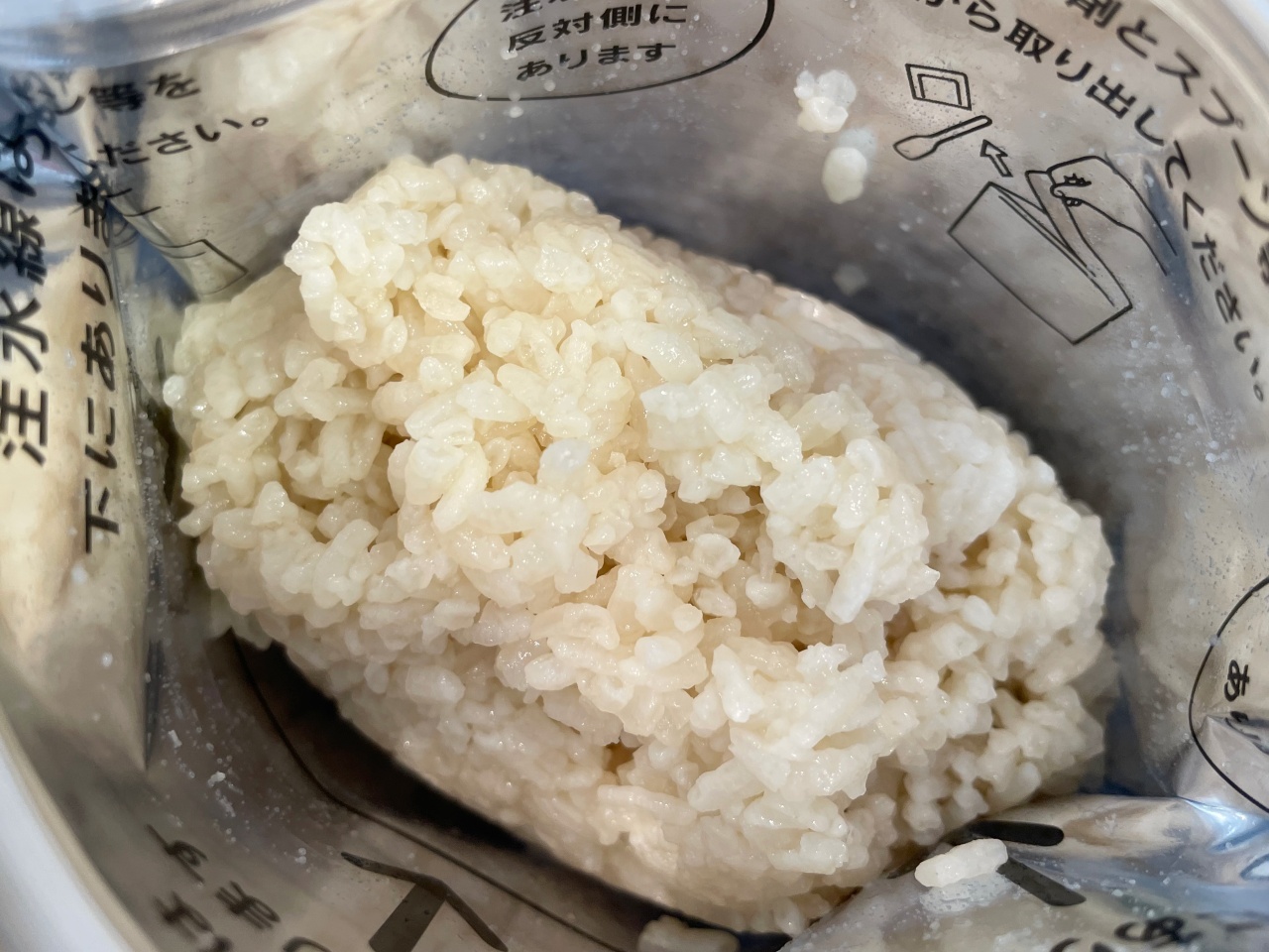 withkids_アルファ米アレンジ麦茶仕上がり