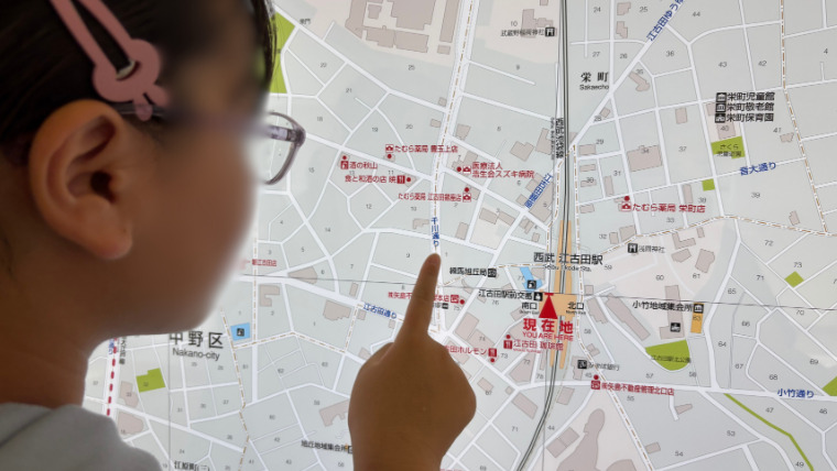 地図を見て目的地まで行ってみよう