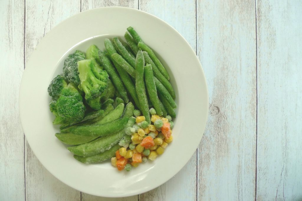 冷凍食品で非常食-野菜を冷凍保存