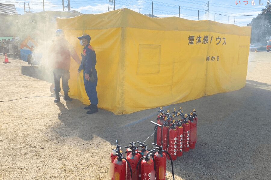 防災イベント_煙道体験