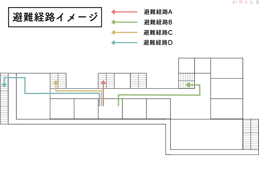 避難経路イメージ