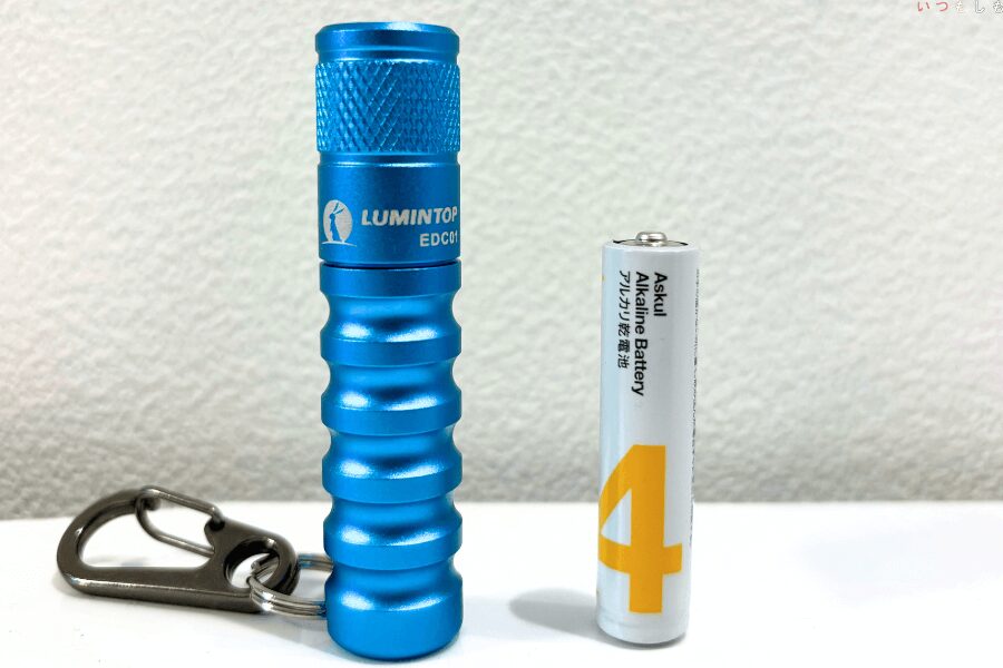 子ども向けおすすめライトEDC01(LUMINTOP)と単4乾電池