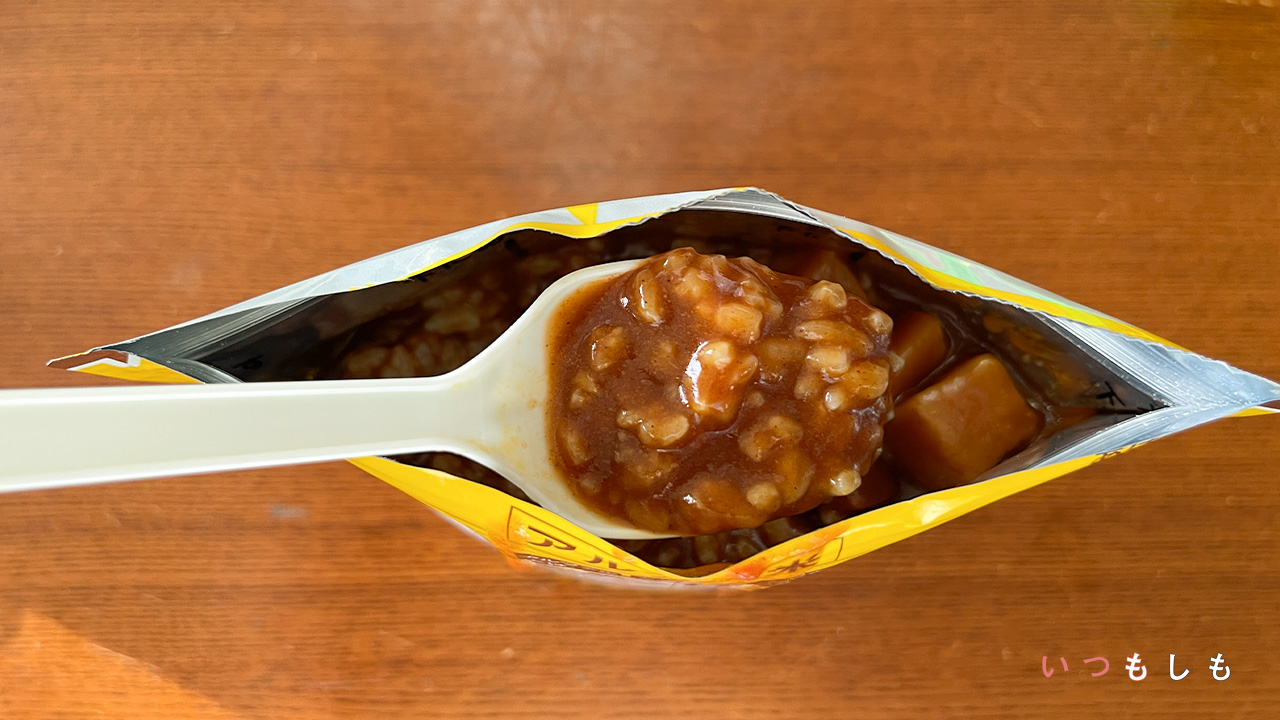 尾西のカレーセットのカレー（調理後）