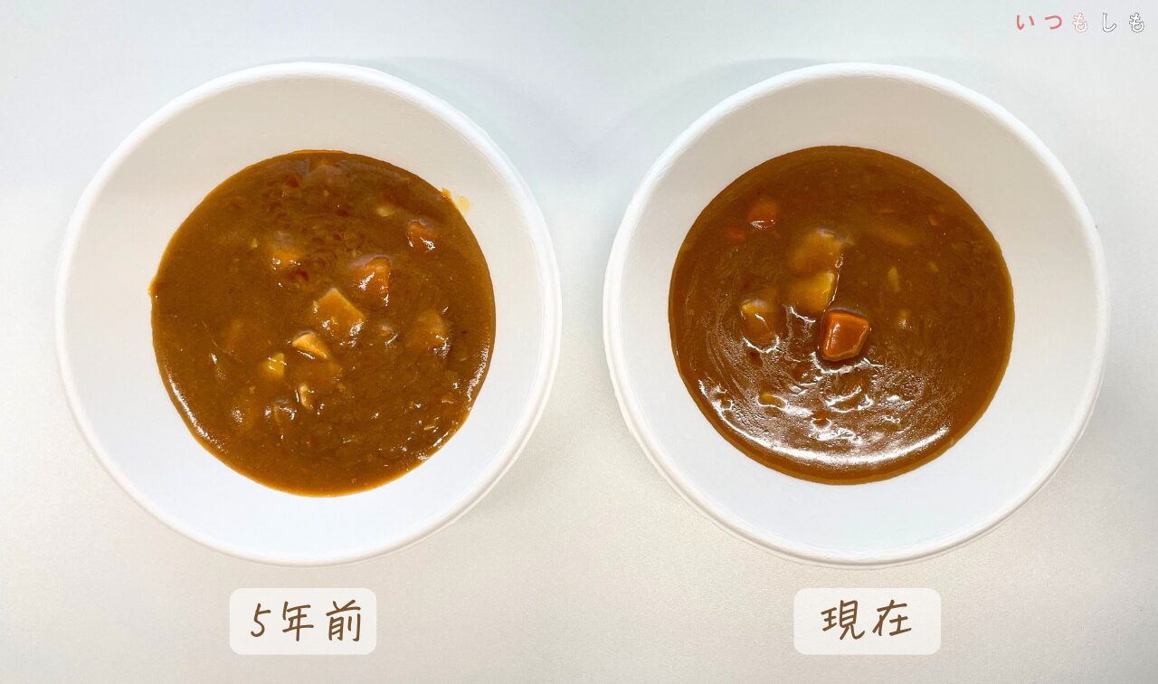 5年非常食比較 _カレー職人見た目比較