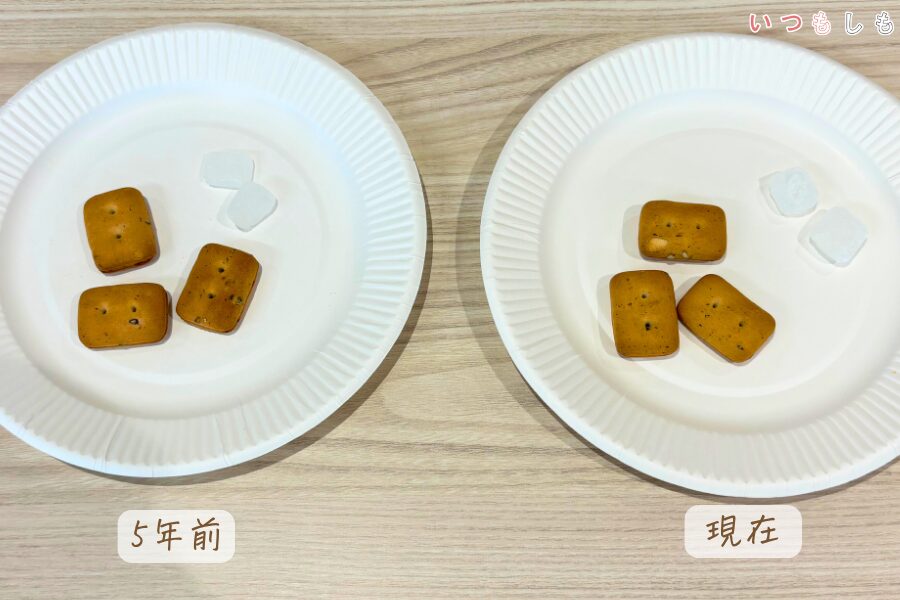 缶入りカンパン中身の比較