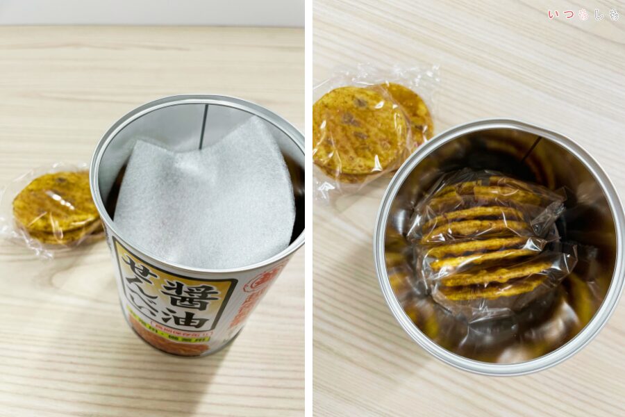 越後製菓醤油せんべい_中身
