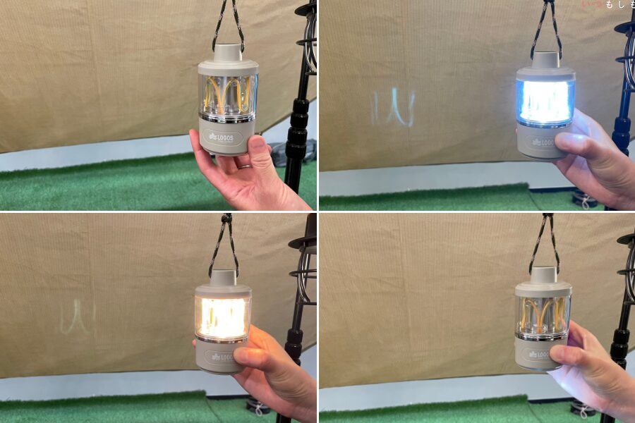 野電 ポケットバレルランタンの光り方