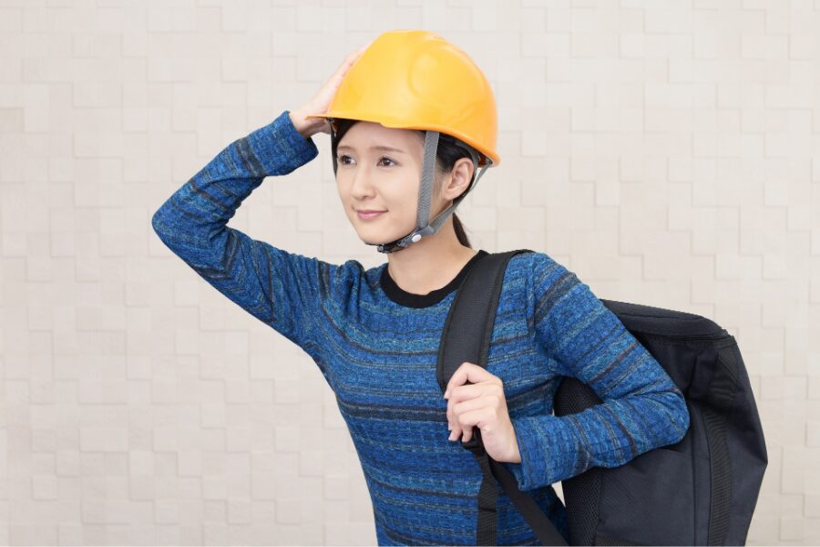 避難所に向かうイメージ