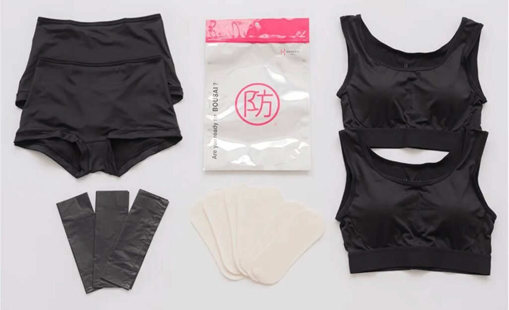 HEAVEN Japan防災下着_公式スクショ