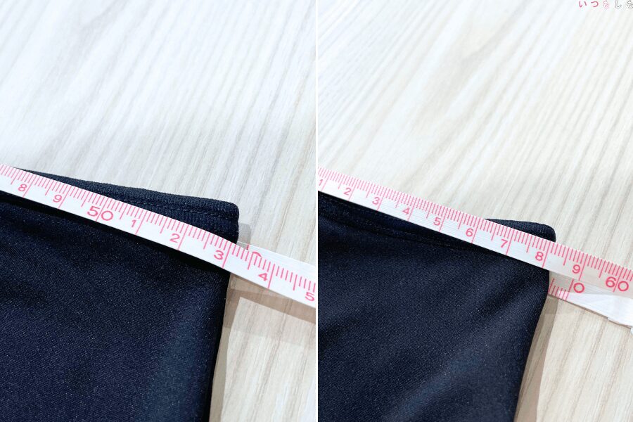 HEAVENJapan防災下着レビュー_ショーツML比較計測