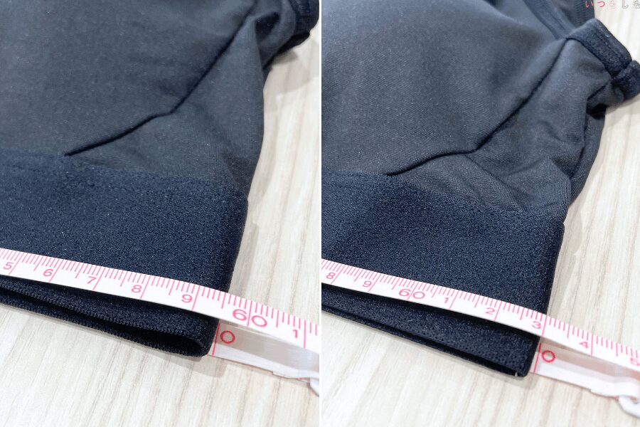 HEAVENJapan防災下着レビュー_ブラML比較計測
