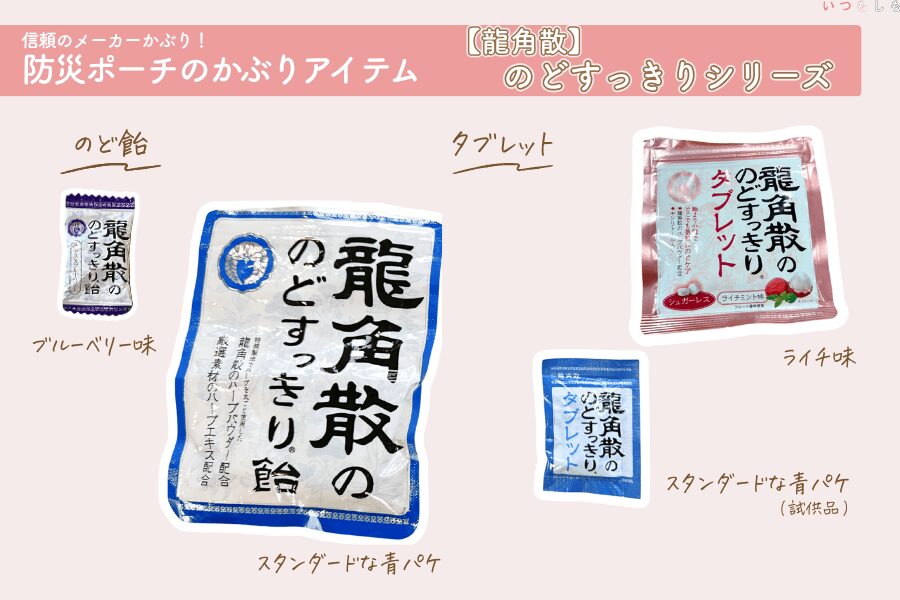 防災ポーチかぶりグッズ_龍角散