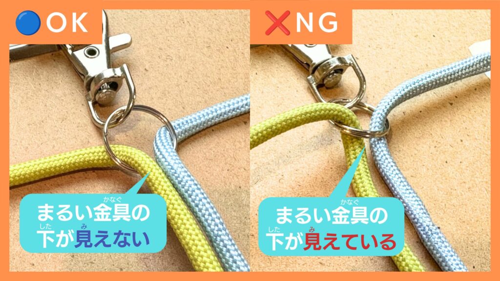 ⚪︎と×の例